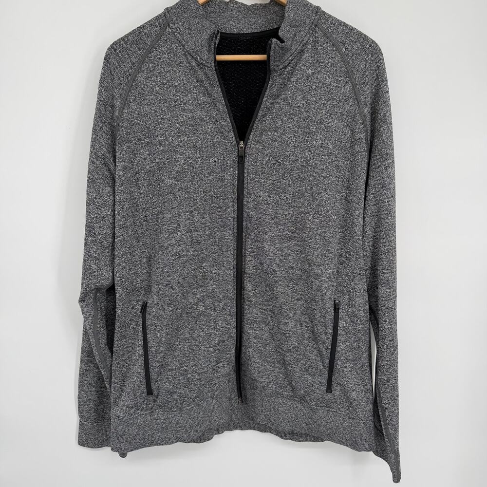 Lululemon Engineered Warmth Jacket Men's XL Full Zip Gray Merino Wool Tech Layer